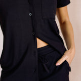 Dakota Short Modal Pyjamas in Black