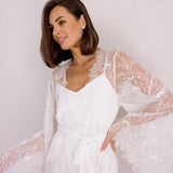 Cerise Lace Maxi Robe