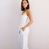 Colette Modal Cami and Pant Set in White