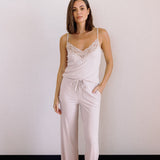 Colette Modal Cami and Pant Set in Champagne