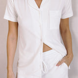 Dakota Short Modal Pyjamas in White