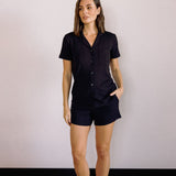 Dakota Short Modal Pyjamas in Black