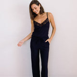 Colette Modal Cami and Pant Set in Black
