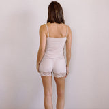 Clara Modal Rib Cami and Short Set in Champagne