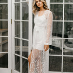 Adelina Spot Lace Maxi - Includes Slip - lerose AU