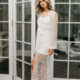 Adelina Spot Lace Maxi - Includes Slip - lerose AU