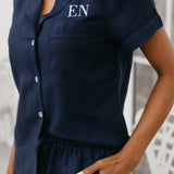 Micah Linen PJ set