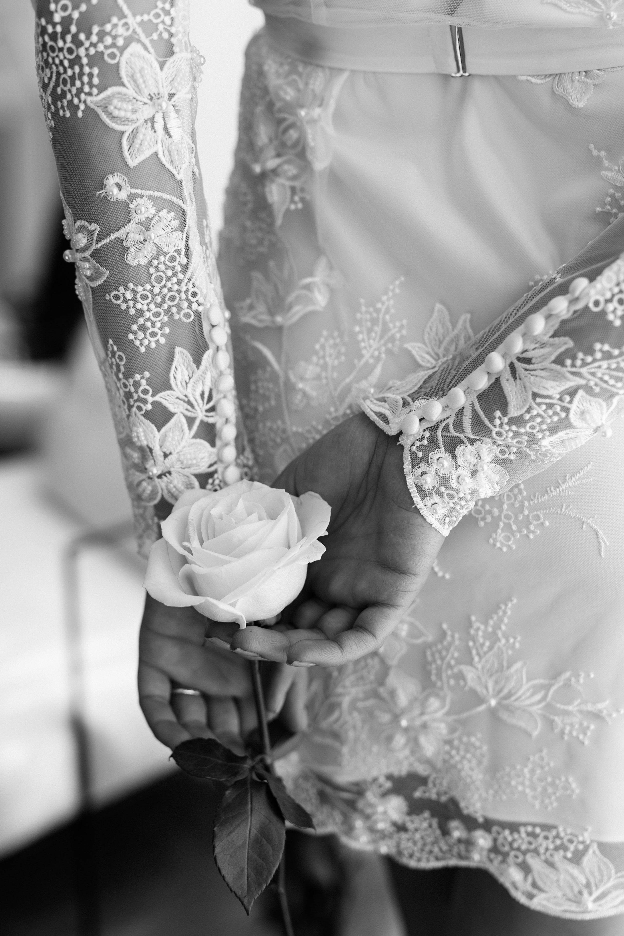 Grace Pearl Beaded Robe - Includes Slip - lerose AU