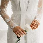 Grace Pearl Beaded Robe - Includes Slip - lerose AU