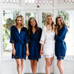 Lauren Lace Satin Robe - lerose AU