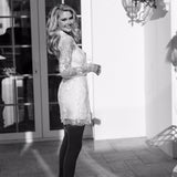 Grace Pearl Beaded Bridal Robe - Includes Slip