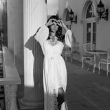 Layla Lace Trim Maxi Bridal Robe - Includes Slip