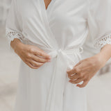 Lauren Lace Satin Robe