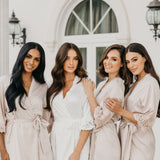 Lidia Lace Trim Robe