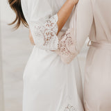 Lidia Lace Trim Robe