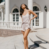 Pia Cami and Ruffle Short Set