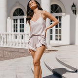 Pia Cami and Ruffle Short Set