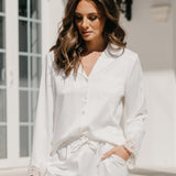 Lillie Satin Lace Trim PJ Set