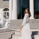 Layla Lace Trim Maxi Bridal Robe - Includes Slip