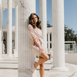 Josie Satin Lace Trim Robe