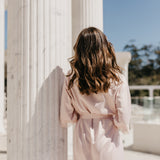 Josie Satin Lace Trim Robe