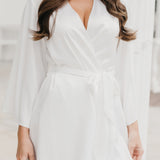 Willow Petal Hem Satin Trim Robe