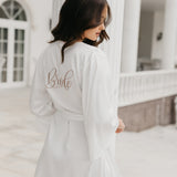 Willow Petal Hem Satin Trim Robe