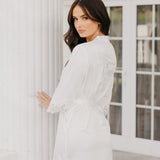 Alessandra Lace Trim Satin Robe