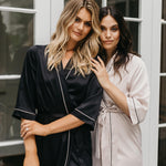 Elena Satin Robe - lerose AU