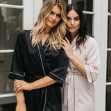 Elena Satin Robe - lerose AU
