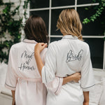 Elena Satin Robe - lerose AU
