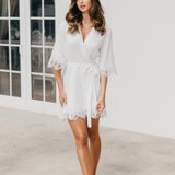 Chiara Lace Trim Robe