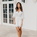 Chiara Lace Trim Robe