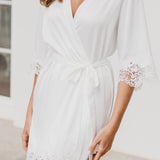 Chiara Lace Trim Robe