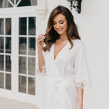 Chiara Lace Trim Robe