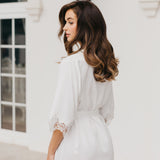 Chiara Lace Trim Robe