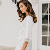 Chiara Lace Trim Robe