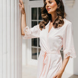 Chiara Lace Trim Robe