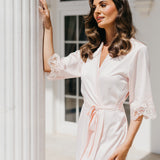 Chiara Lace Trim Robe