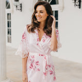 Ivana Bouquet De Fleur Printed Robe