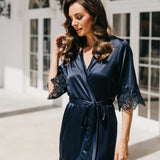 Chiara Lace Trim Robe