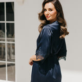 Chiara Lace Trim Robe