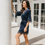 Chiara Lace Trim Robe