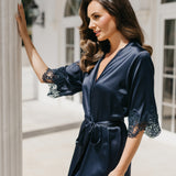 Chiara Lace Trim Robe