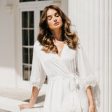 Chiara Lace Trim Robe