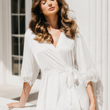 Chiara Lace Trim Robe