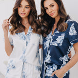 Mileva Bleu De Fleur Printed PJ Set