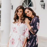 Ivana Bouquet De Fleur Printed Robe