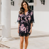 Ivana Bouquet De Fleur Printed Robe