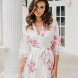 Ivana Bouquet De Fleur Printed Robe